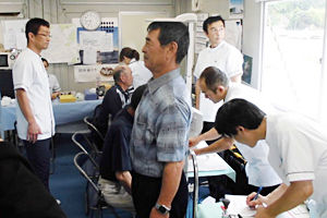 「健診受けて復興へ」桃浦LLCで健診