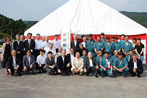 桃浦かき処理施設の地鎮祭を実施