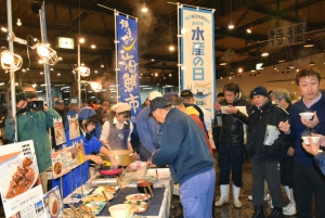 市場で「みやぎ水産の日」制定キックオフイベント