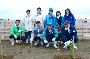 仙水グループが“東松島市防災林植樹祭”に参加