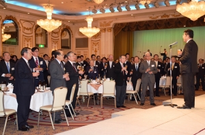 決意新たに 仙水グループ新年会