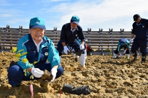 仙水グループが「第1回亘理町植樹」に参加