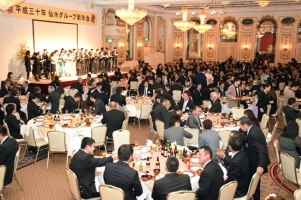 決意新たに 仙水グループ新年会