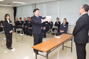 ようこそ仙水グループへ/仙台水産入社式