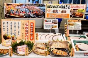 順調入荷の宮城の年取り魚「ナメタガレイ」をアピール