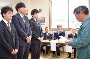 ようこそ桃浦へ！宮城水産高校の3人が入社