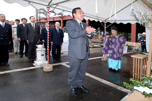 仙台水産ビル・第１センター上棟式を挙行写真